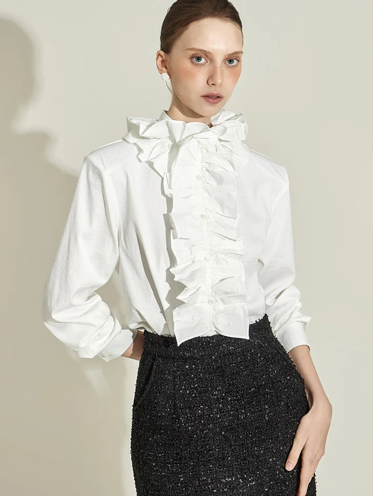 B3145 Frill Blouse