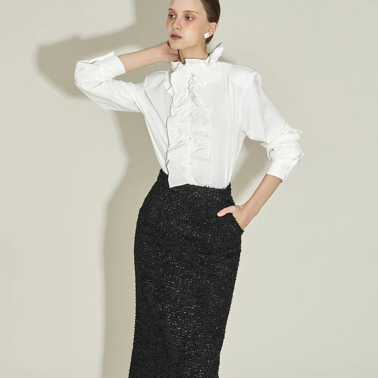 B3145 Frill Blouse - Image 2