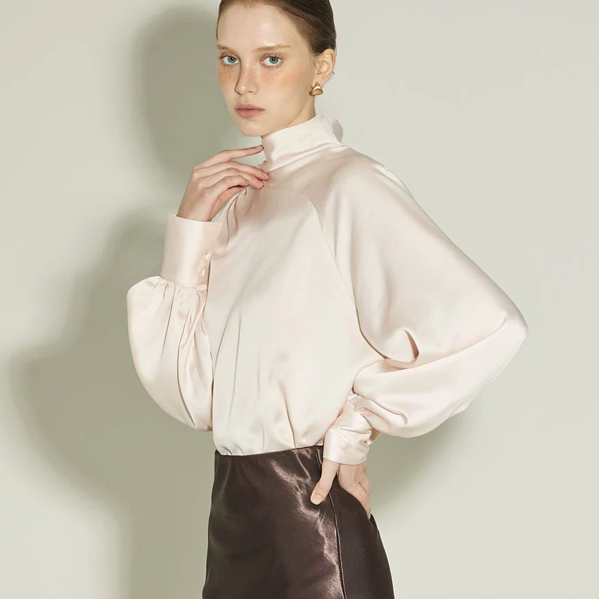 B3146 Satin Blouse - Image 2