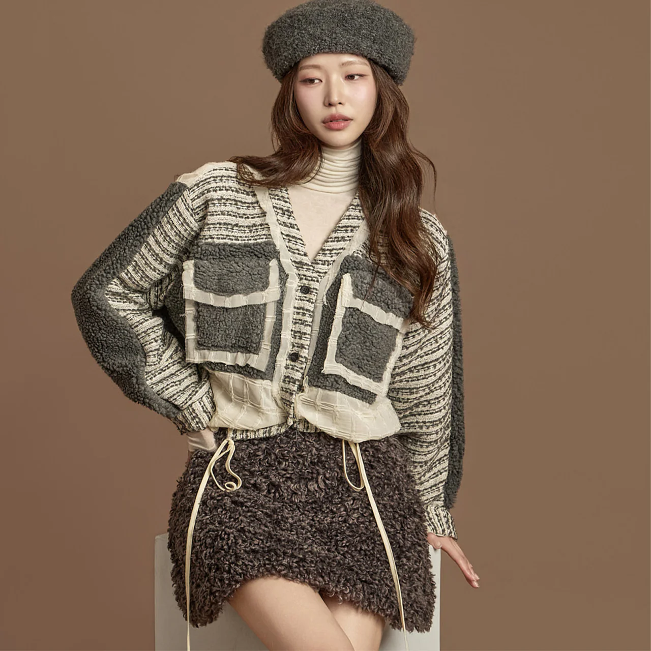 B3152 Tweed Blouse - Image 2