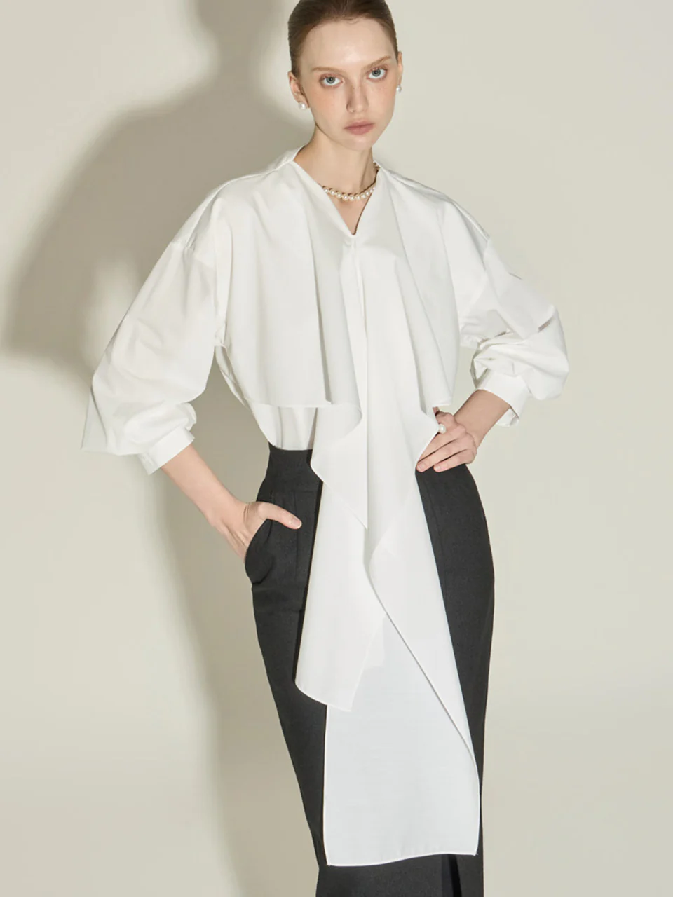 B3156 Frill Blouse