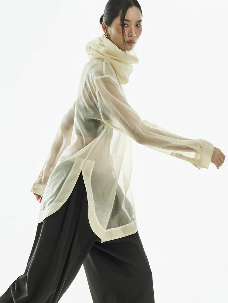 B3159 High Neck Blouse