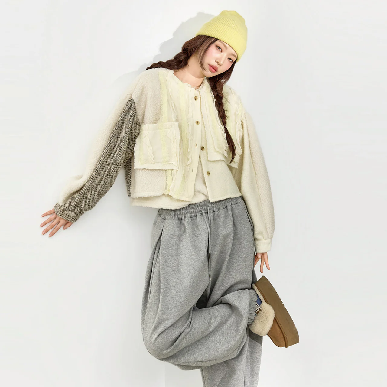 B3165 Frill Mix Blouse - Image 2