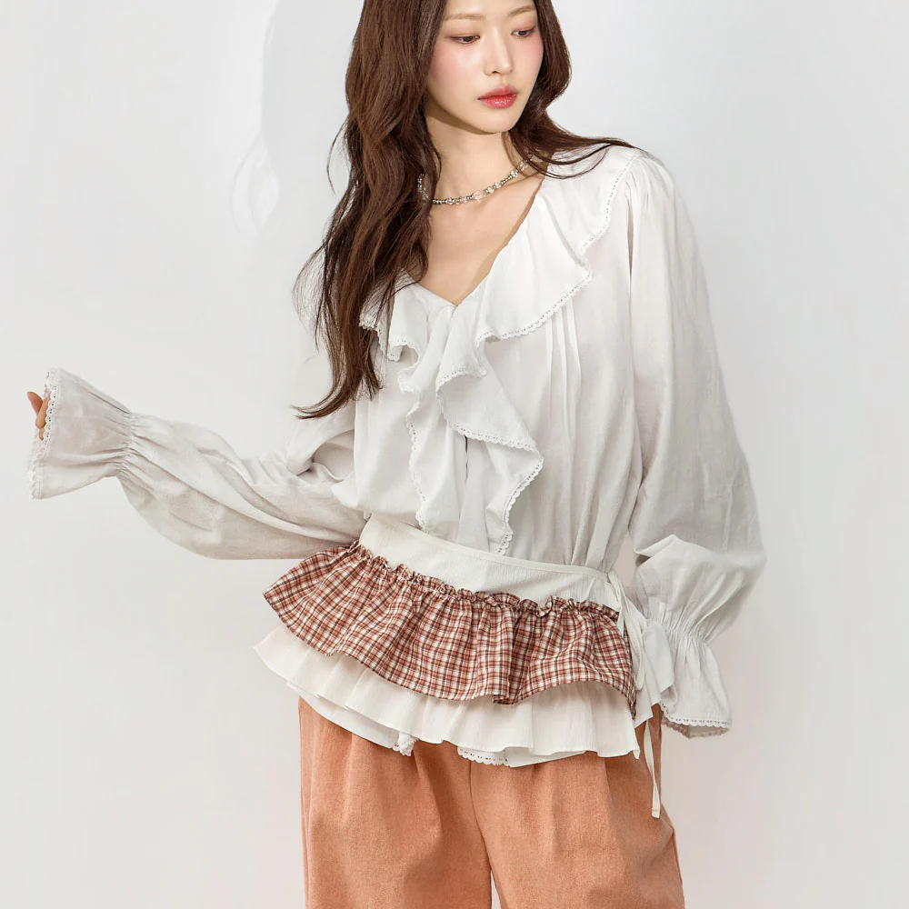 B3166 Frill Blouse - Image 2