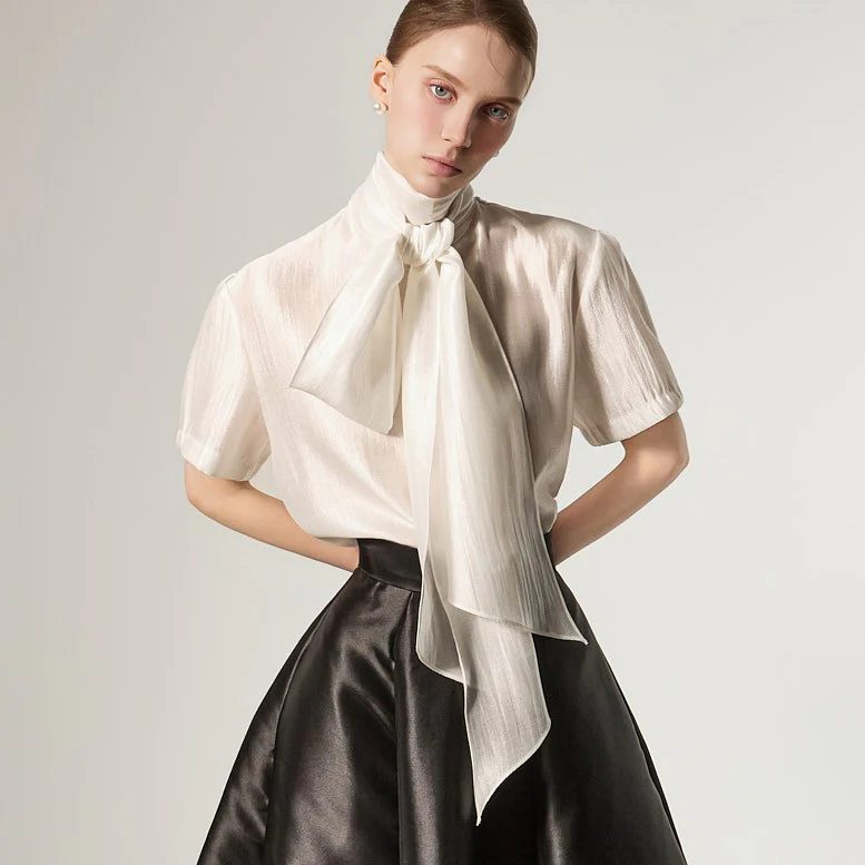 B3181 High-Neck Blouse - Image 2