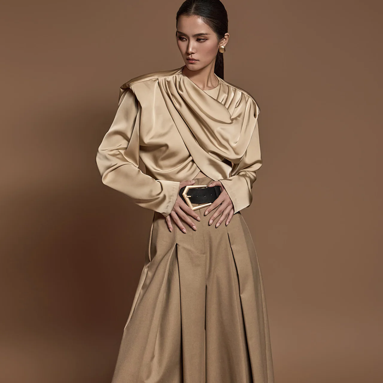 B9180 Drape Blouse - Image 2