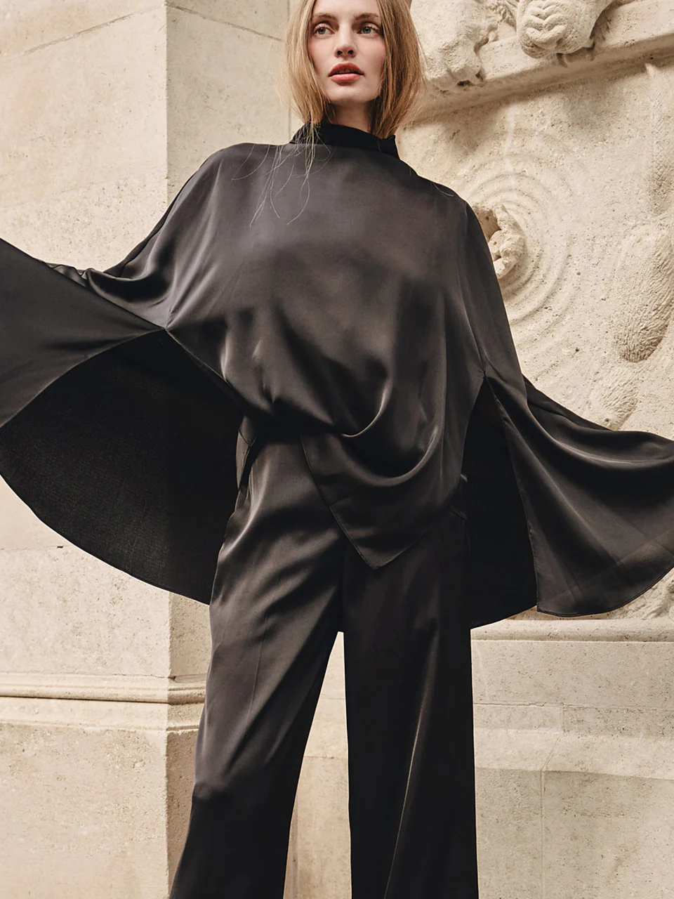 B9190 Cape Blouse