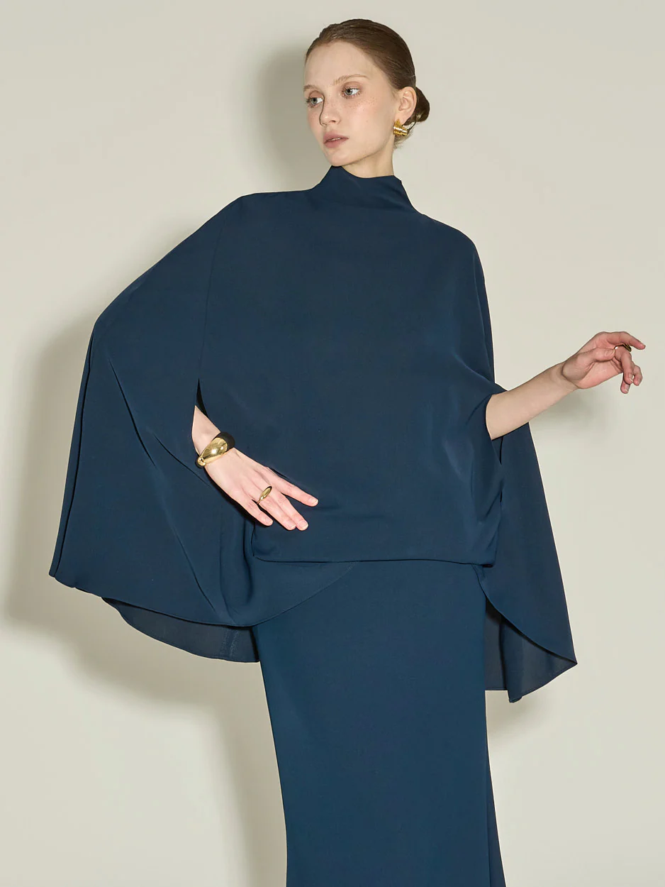 B9191 Cape Blouse