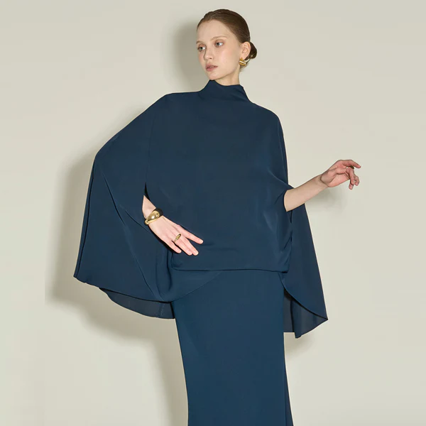 B9191 Cape Blouse - Image 2