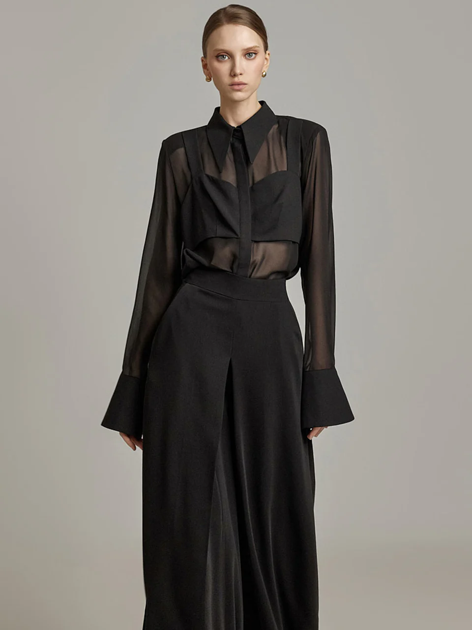 B9193 Sheer Blouse