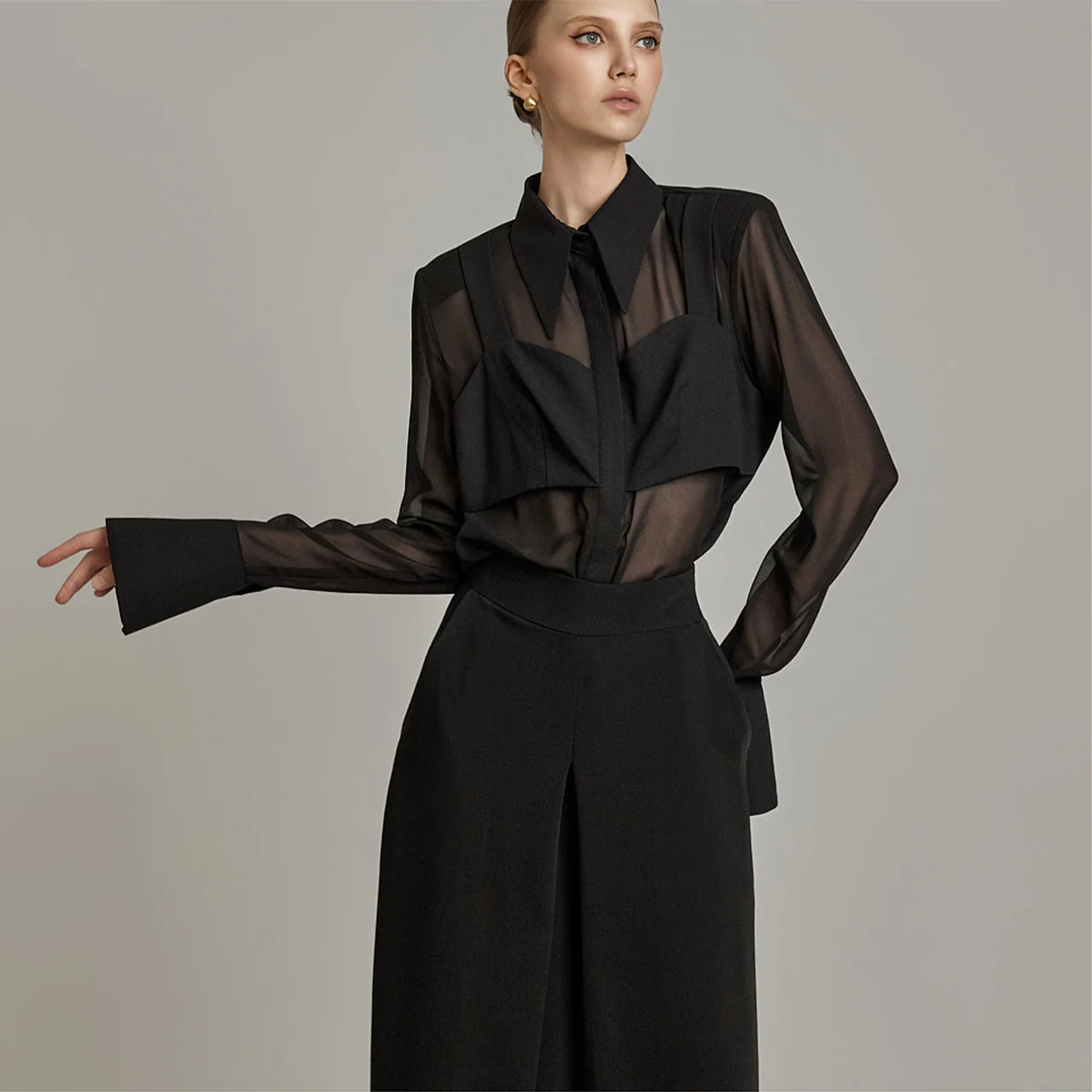 B9193 Sheer Blouse - Image 2