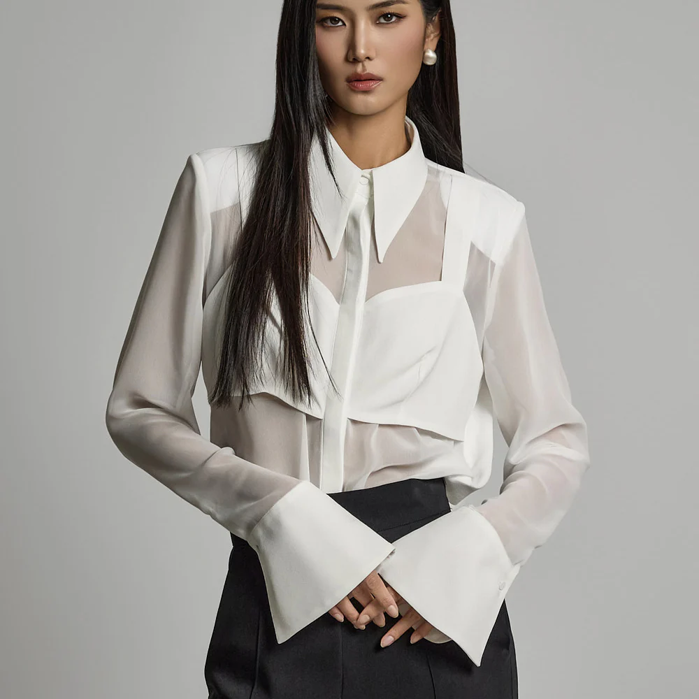 B9193 Sheer Blouse - Image 2