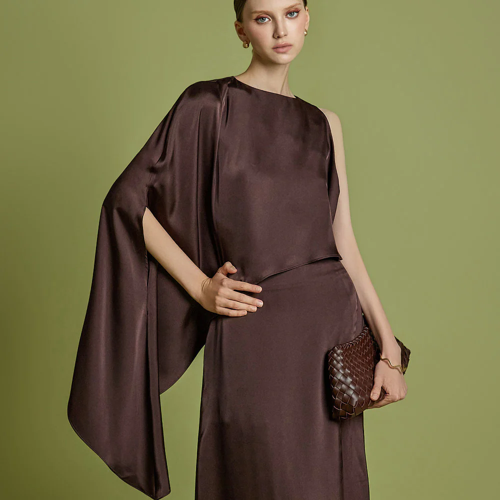 B9197 Asymmetric Blouse - Image 2