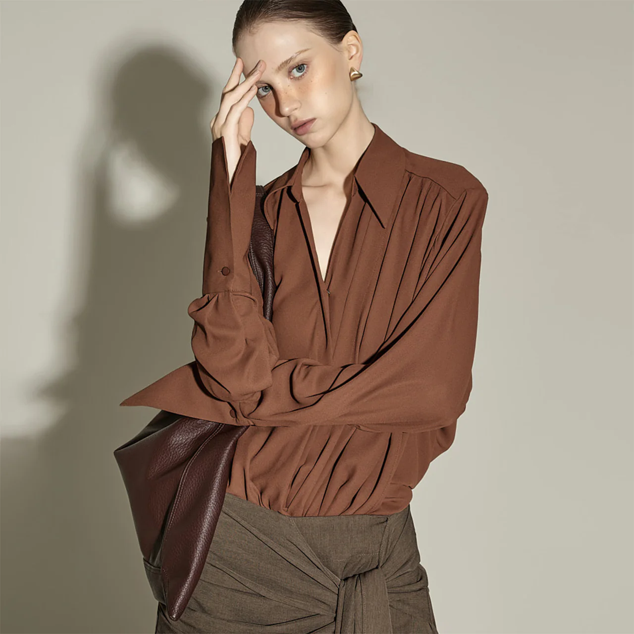 B9201 Draping Blouse - Image 2