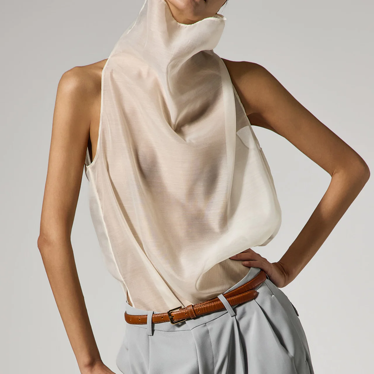 B9205 Organza Blouse - Image 2