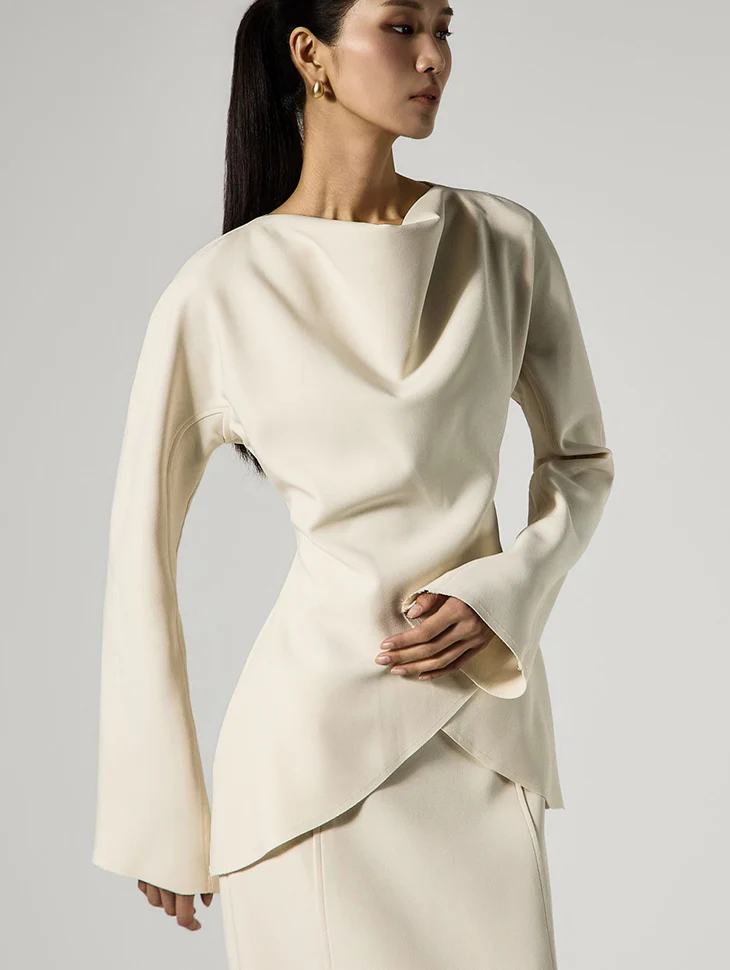 B9208 Drape Blouse