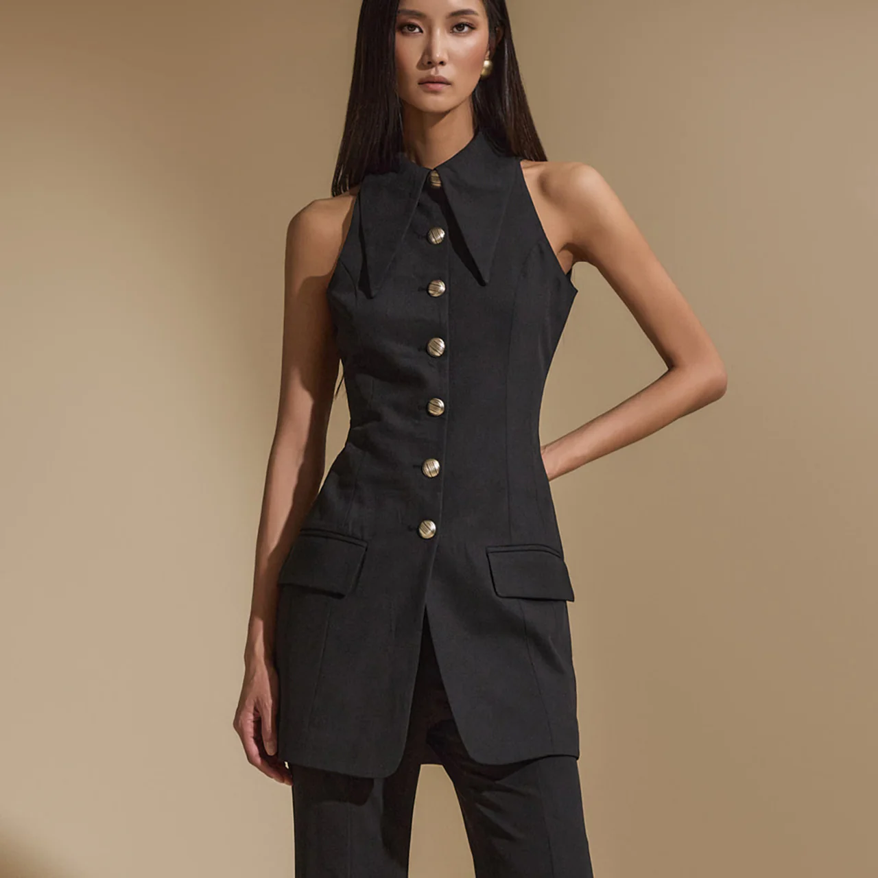 J9240 Halter Slim Vest - Image 2