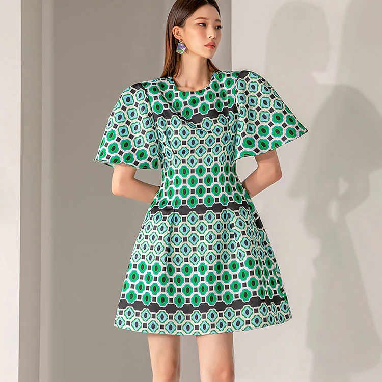 D4461 Pattern  Mini Dress - Image 2