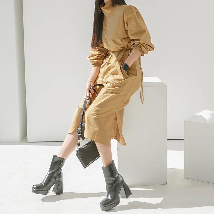 D4540 Trench with Strap Dress - Image 2