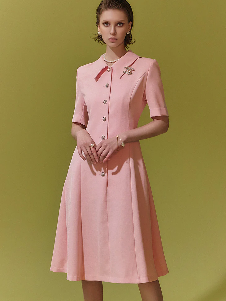 D4702 A-line Midi Dress