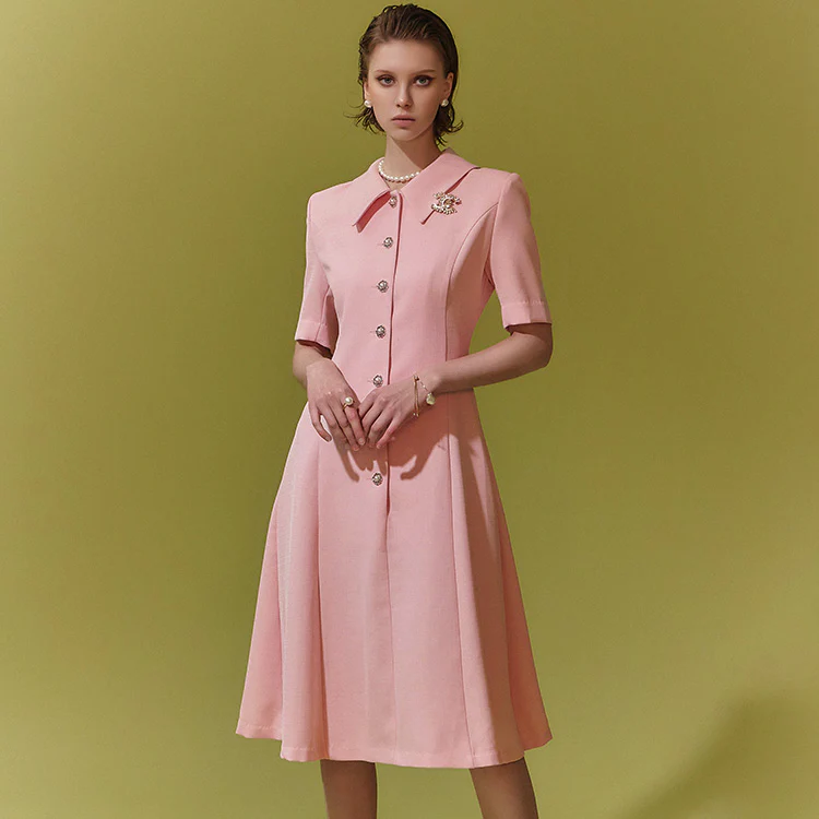 D4702 A-line Midi Dress - Image 2