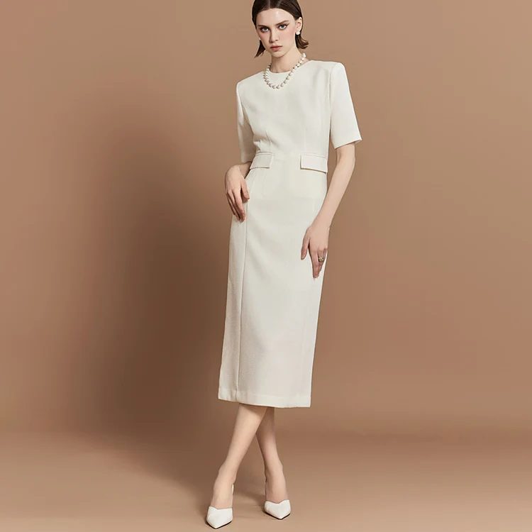D4887 Pocket Midi Dress - Image 2
