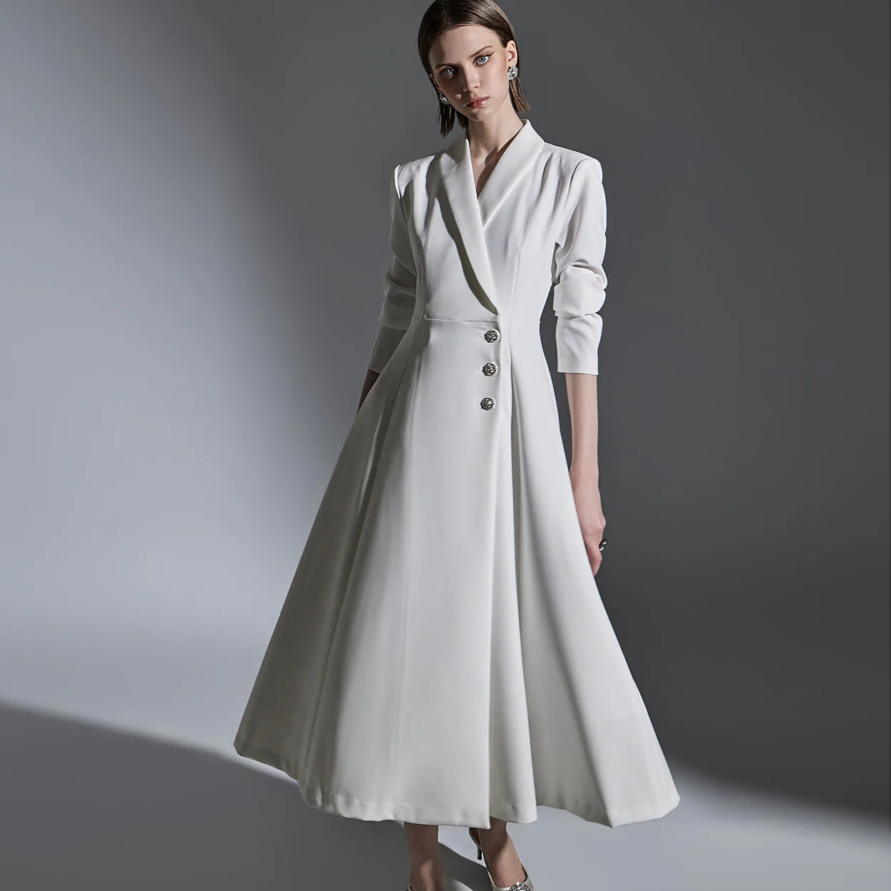 D4915 Cubic A-Line Midi Dress - Image 2