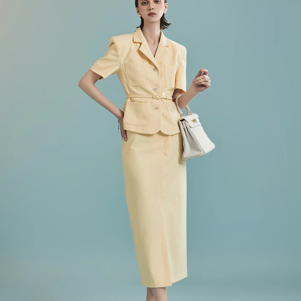 D4948 Belted Two Piece - Image 2