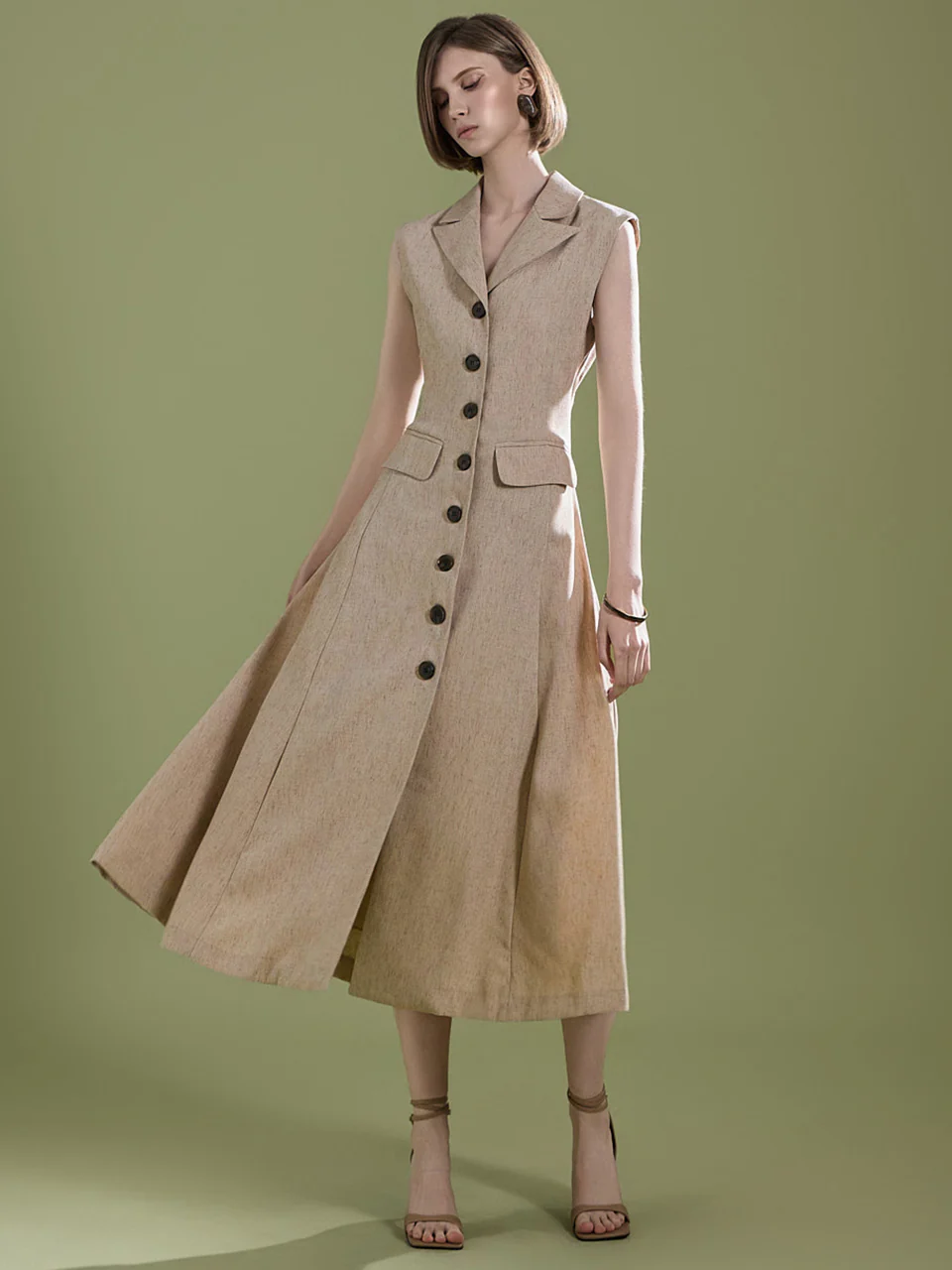 D5023 Button Dress