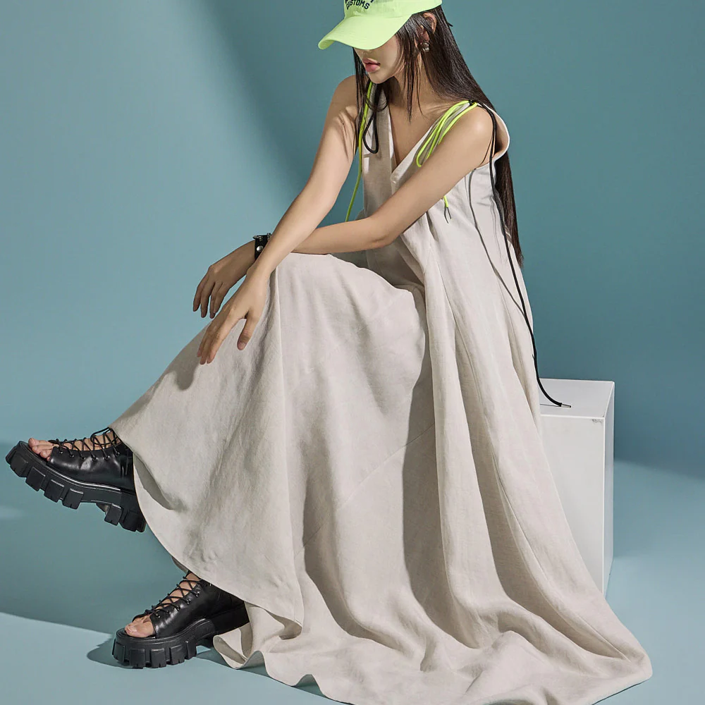 D5032 Linen Dress - Image 2