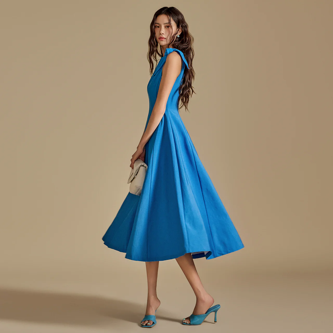 D5058 Ribbon A-Line Dress - Image 2
