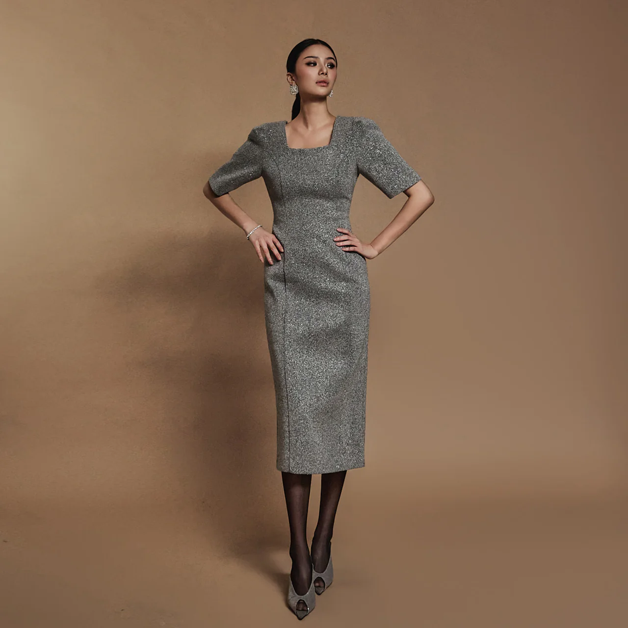 D5108 Square Neck Dress - Image 2