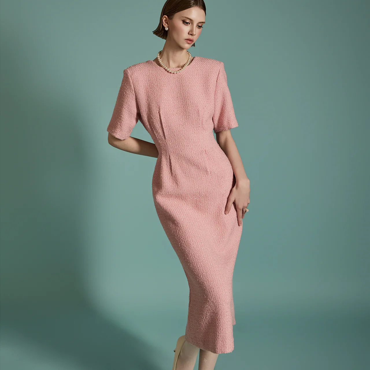 D5134 Tweed Wool Dress - Image 2