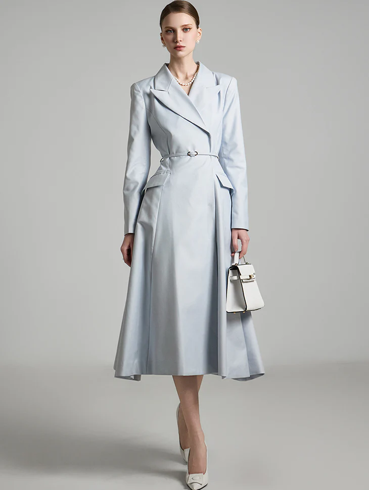 D5173 Flared Dress with Belt