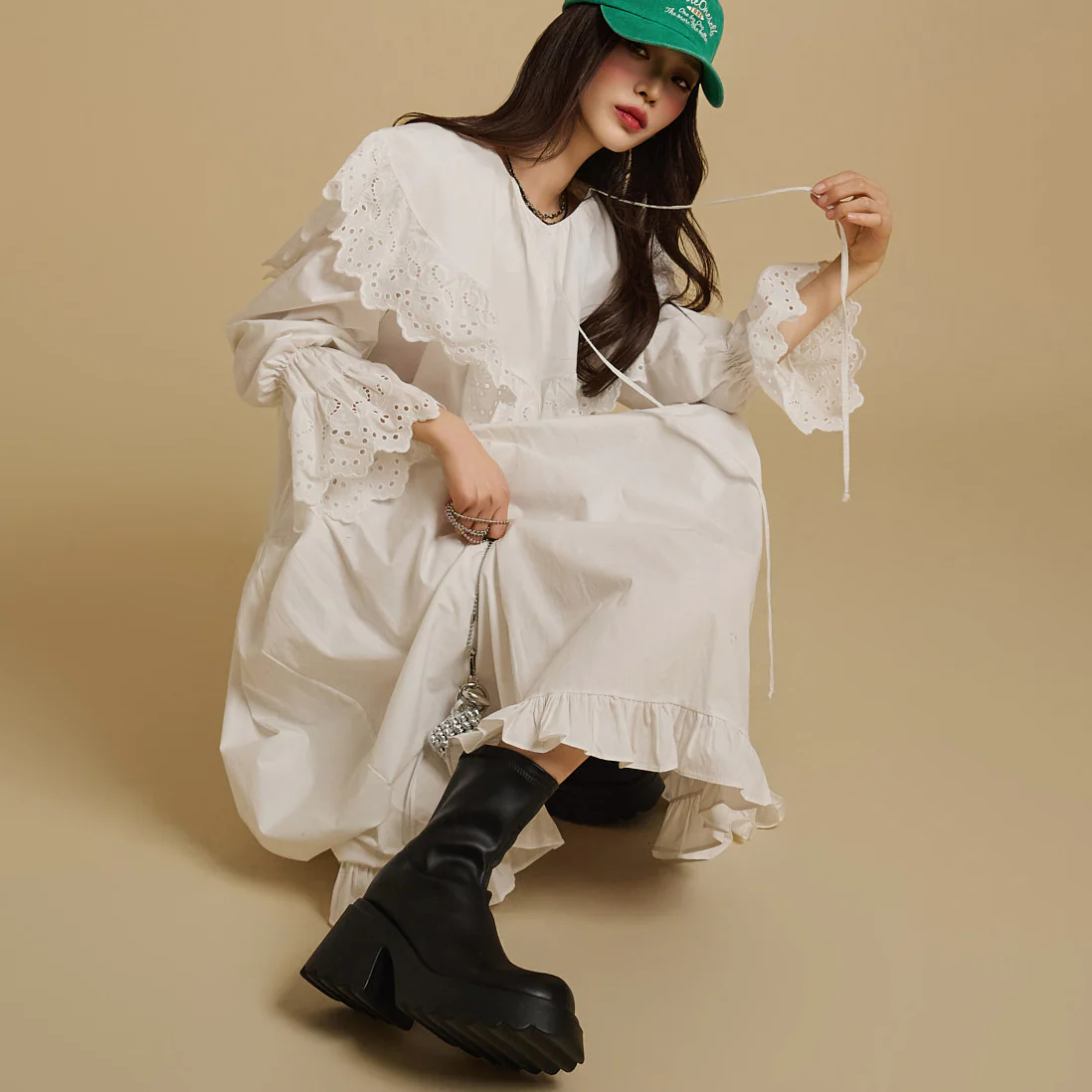 D5183 Eyelet Dress - Image 2