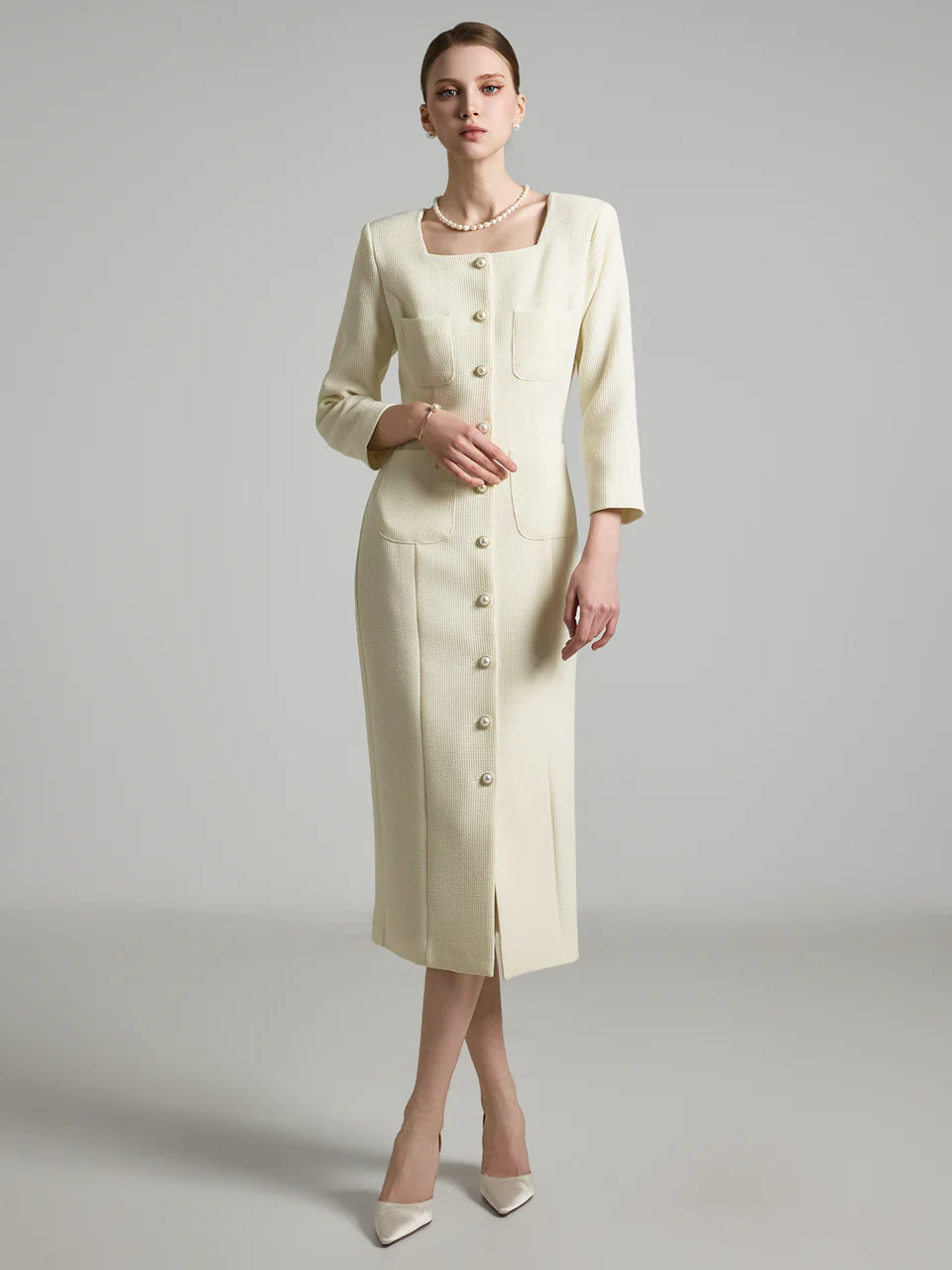 D5190 Tweed Dress