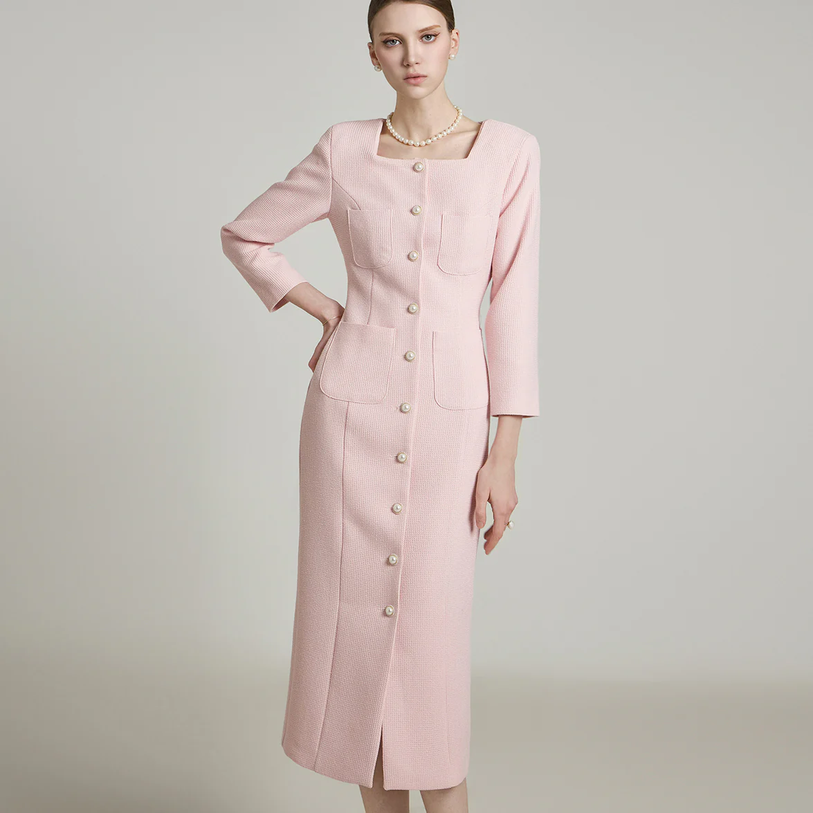 D5190 Tweed Dress - Image 2