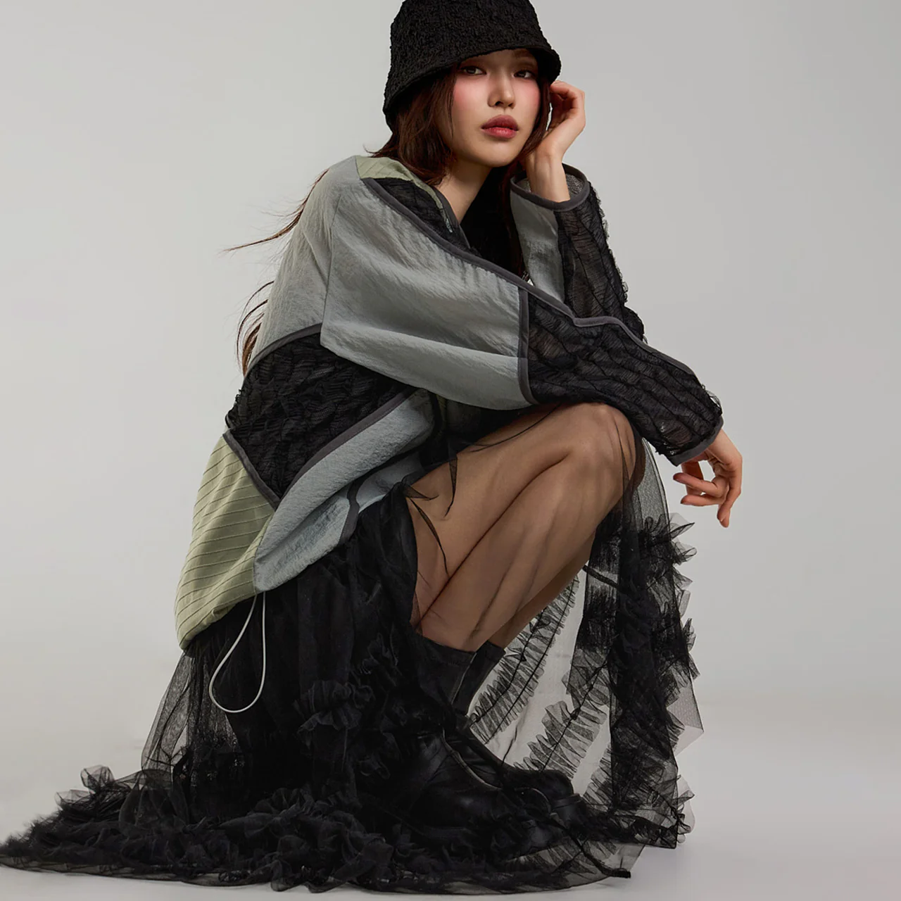 D5206 Frill Tiered Dress - Image 2
