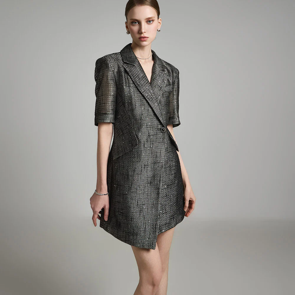 D5213 Shining Mini Dress - Image 2