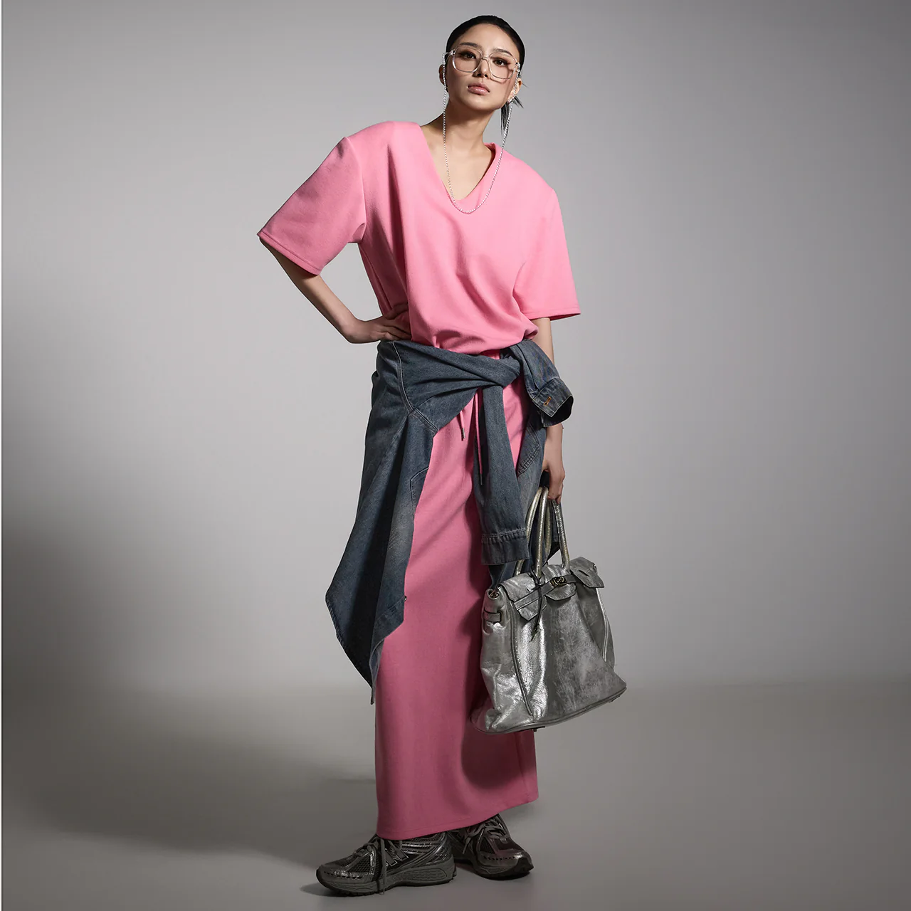 D5216 V-Neck Two-Piece Set - Image 2