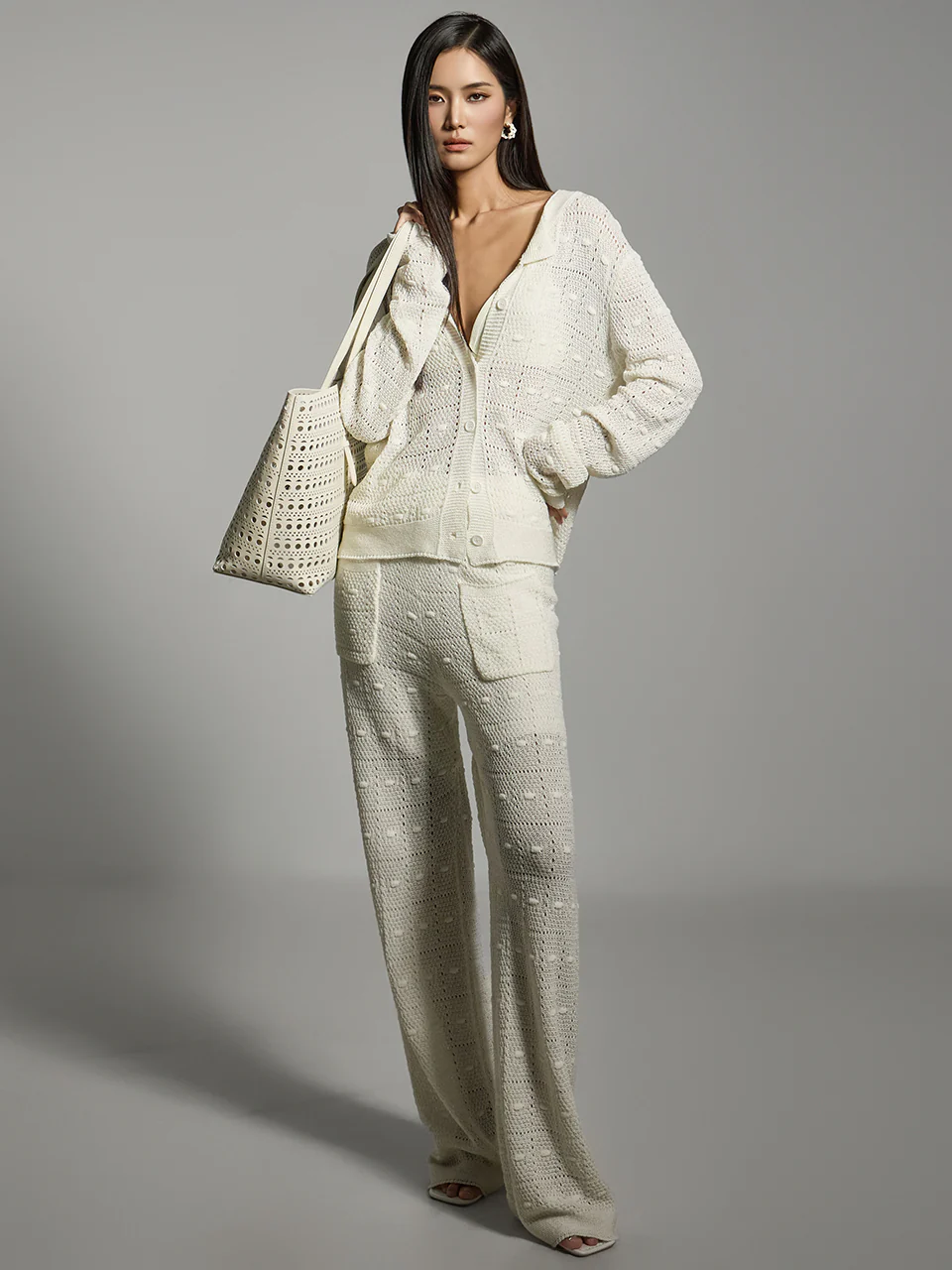 D5227 Knitwear Three-piece Set