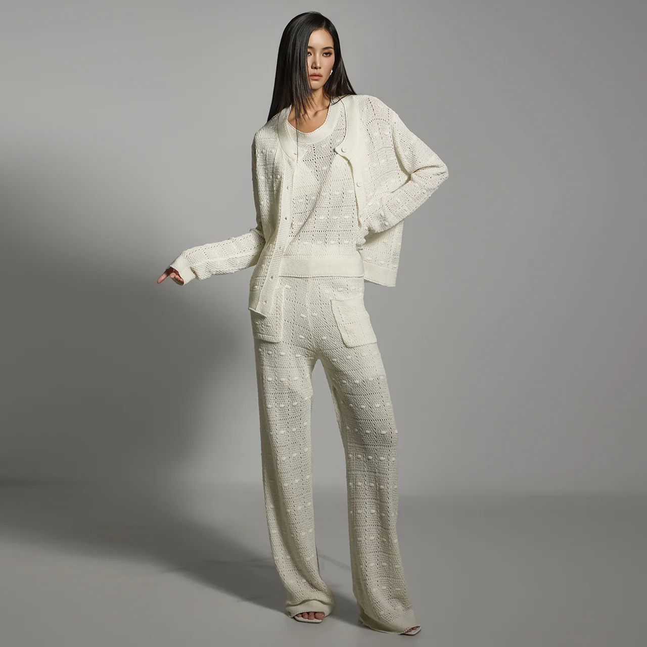 D5227 Knitwear Three-piece Set - Image 2