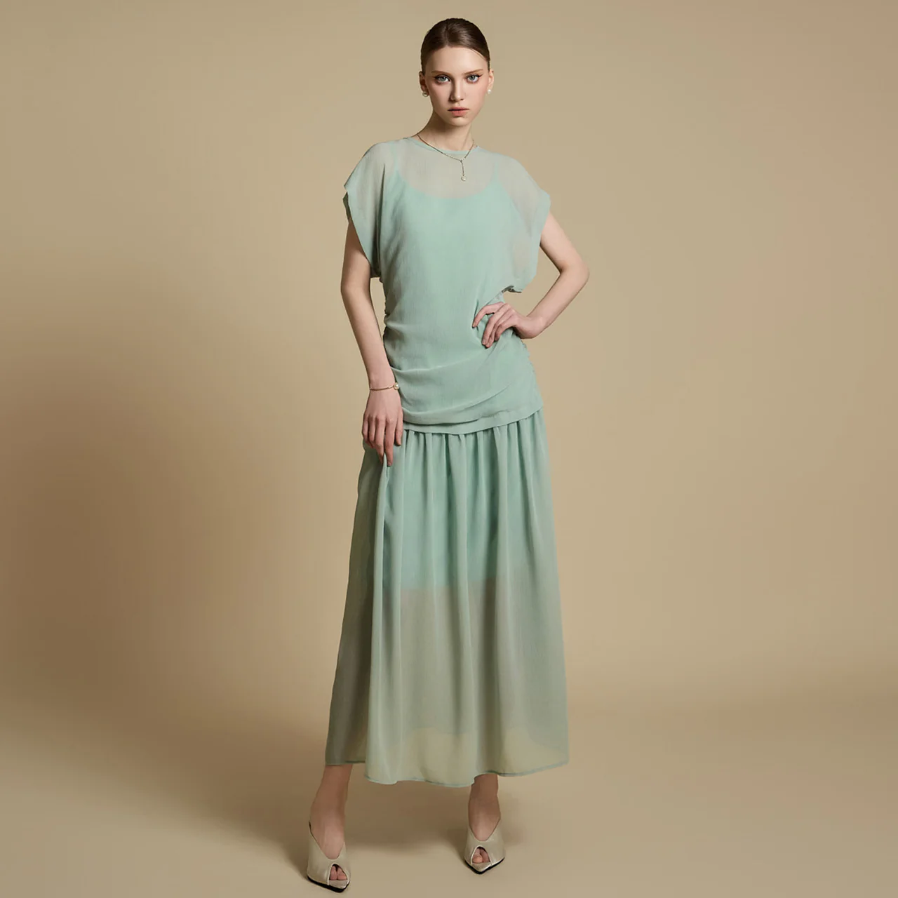 D5233 Chiffon Dress - Image 2