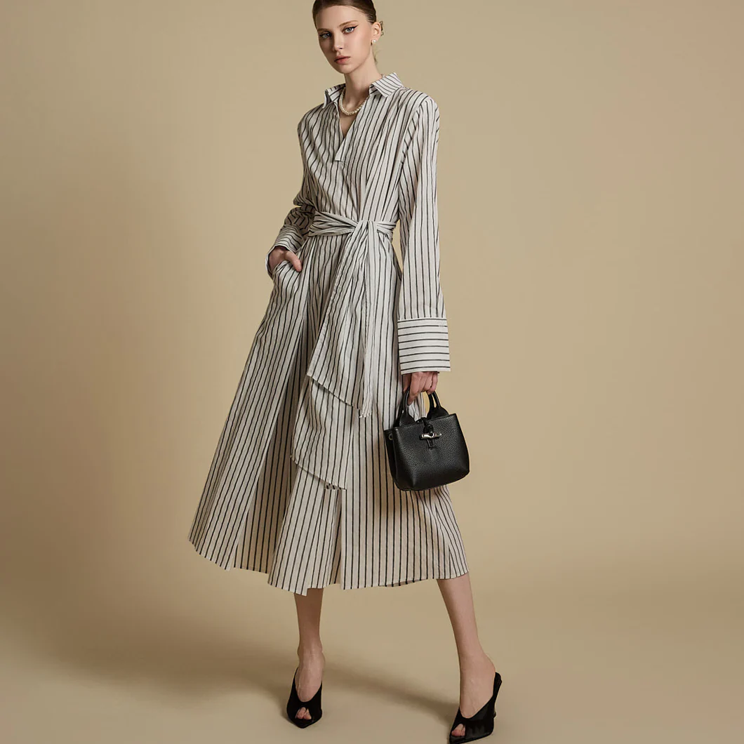 D5234 Shirt Dress with Strap - Image 2