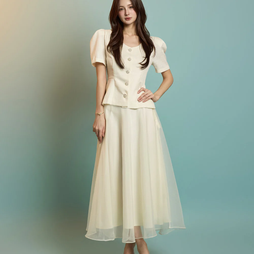 D5242 Tweed Two Piece Set - Image 2
