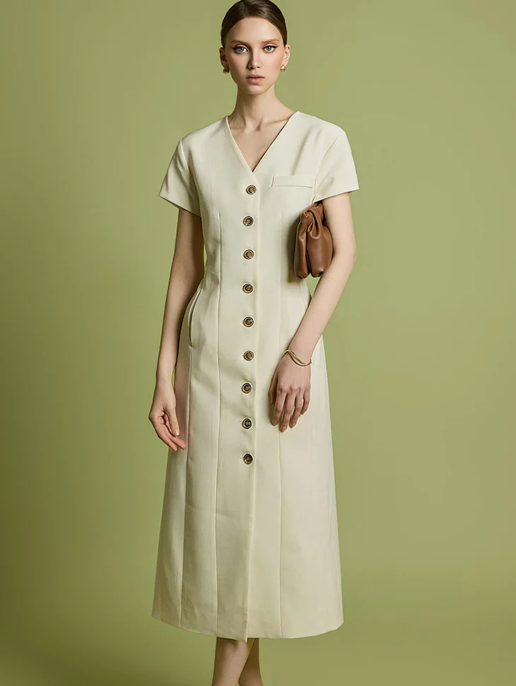 D5262 Pintuck Dress