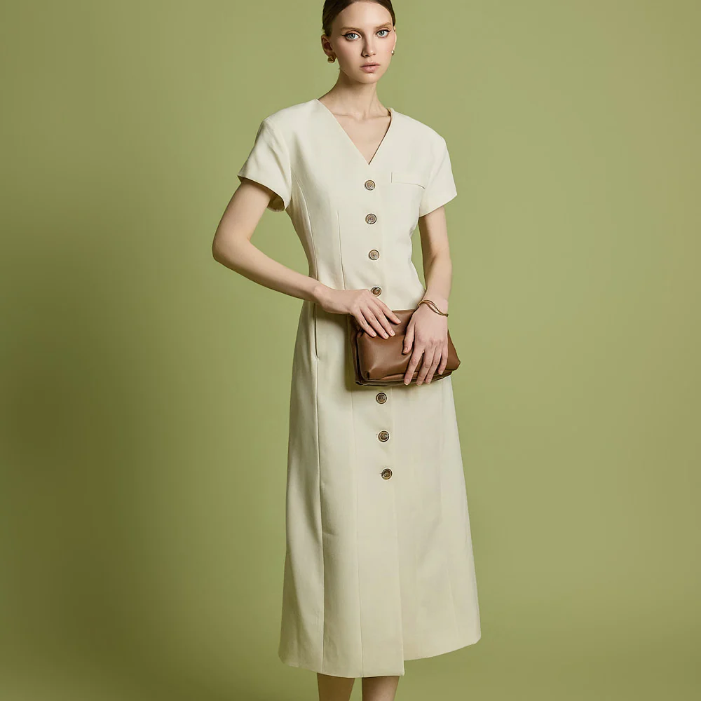 D5262 Pintuck Dress - Image 2