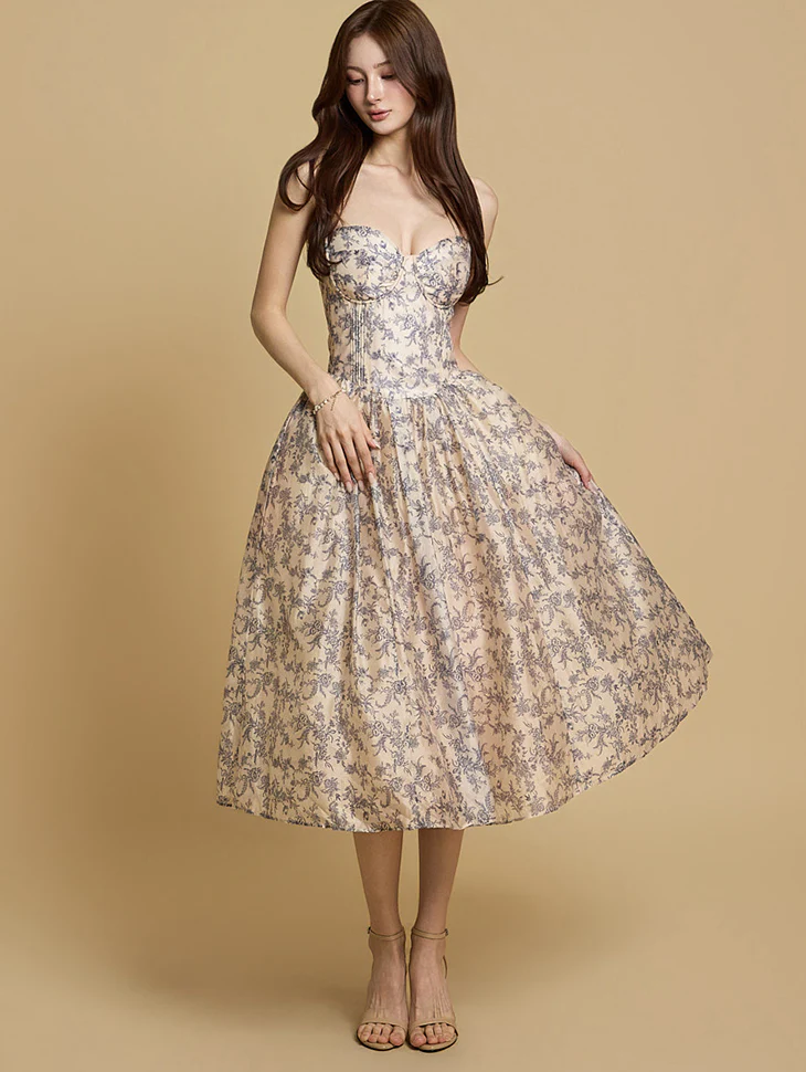 D5284 Floral Dress