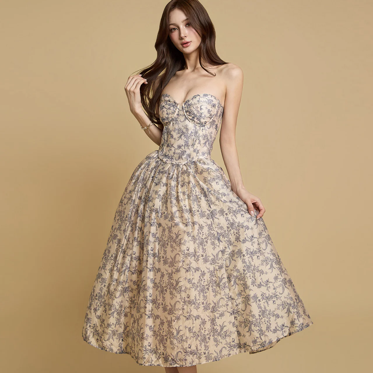 D5284 Floral Dress - Image 2