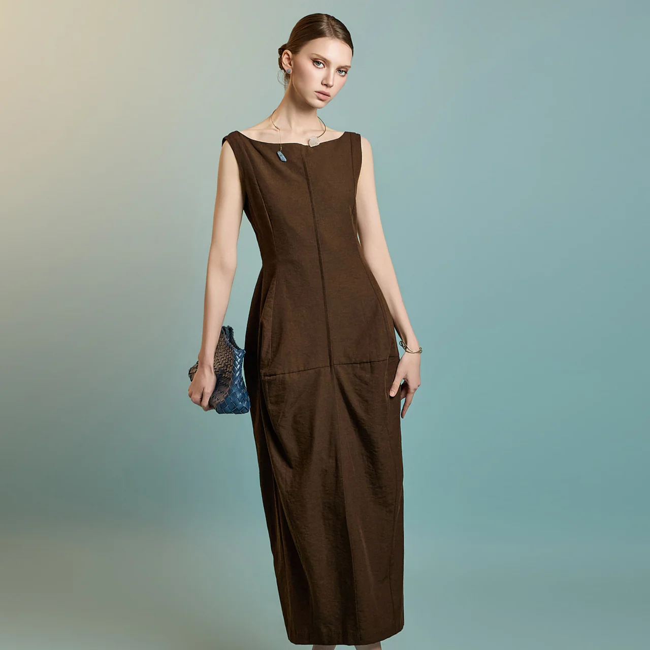 D5289 Balloon Sleeveless Dress - Image 2